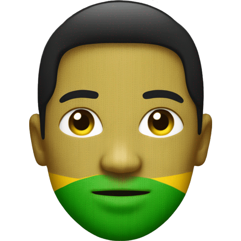 100% in Jamaican colors. Green, black and gold emoji