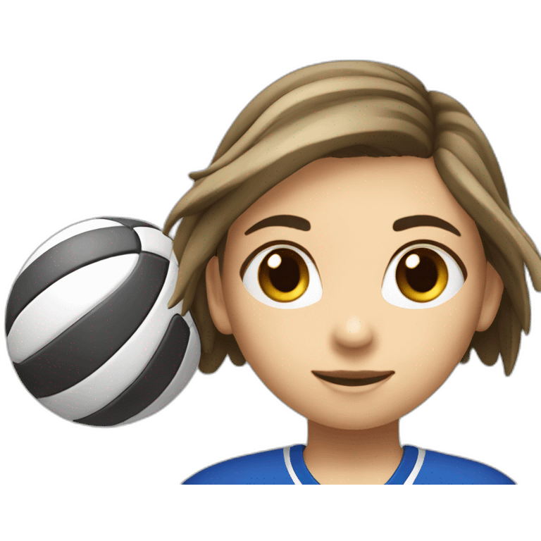 voleibol-girl-with-number-1 emoji