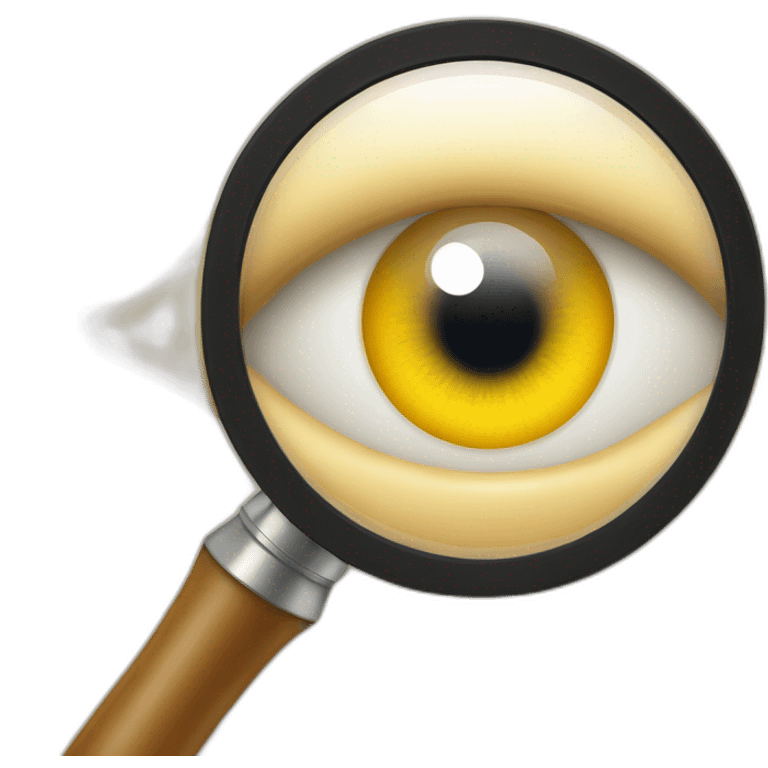 Eye in magnifying glass emoji