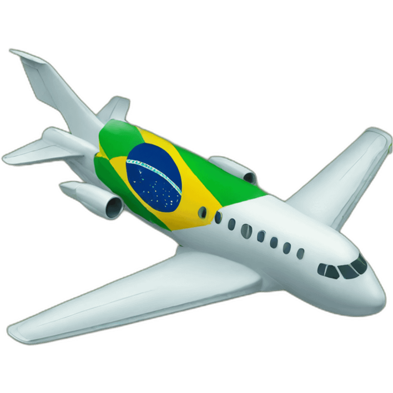 Brazil flag airplane emoji