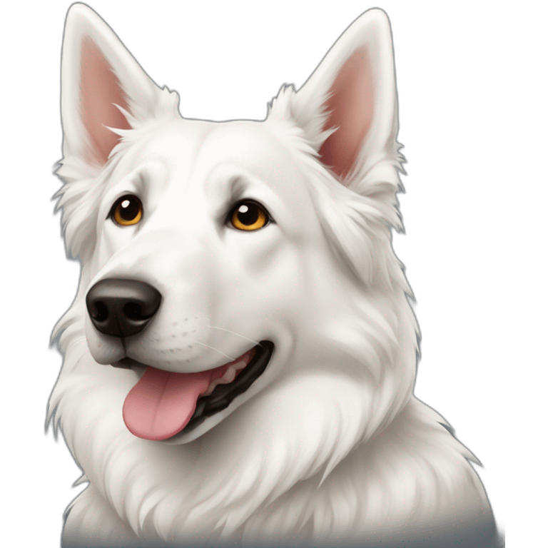 white swiss shepard emoji