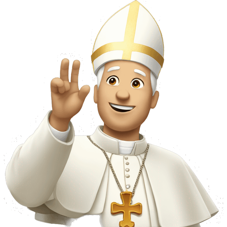 pope approves ok gesture emoji