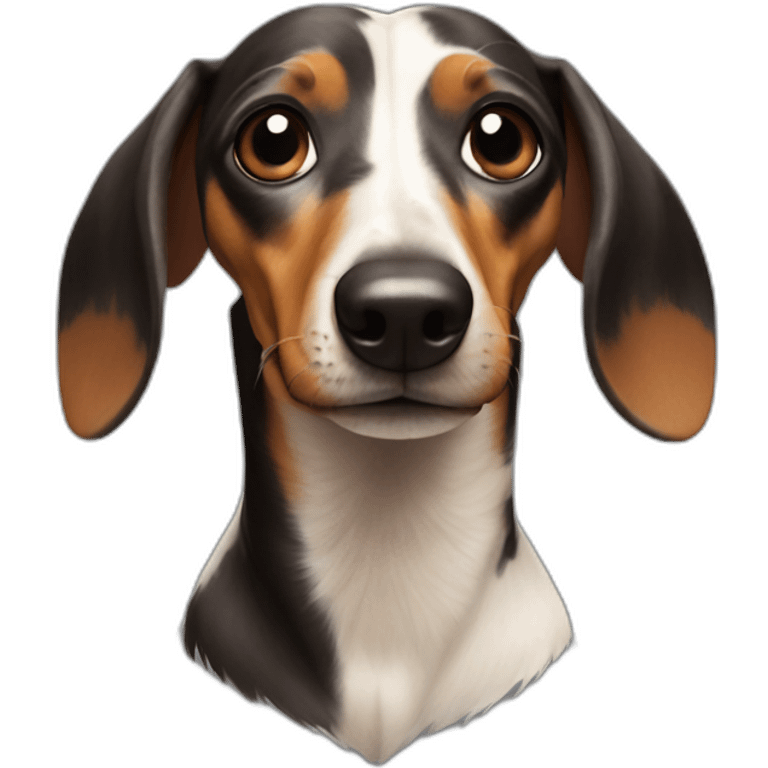 Arlequin Dashchund emoji