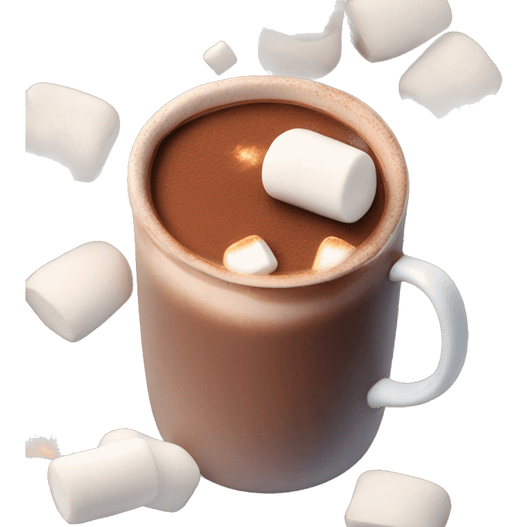 Hot chocolate with marshmallows emoji