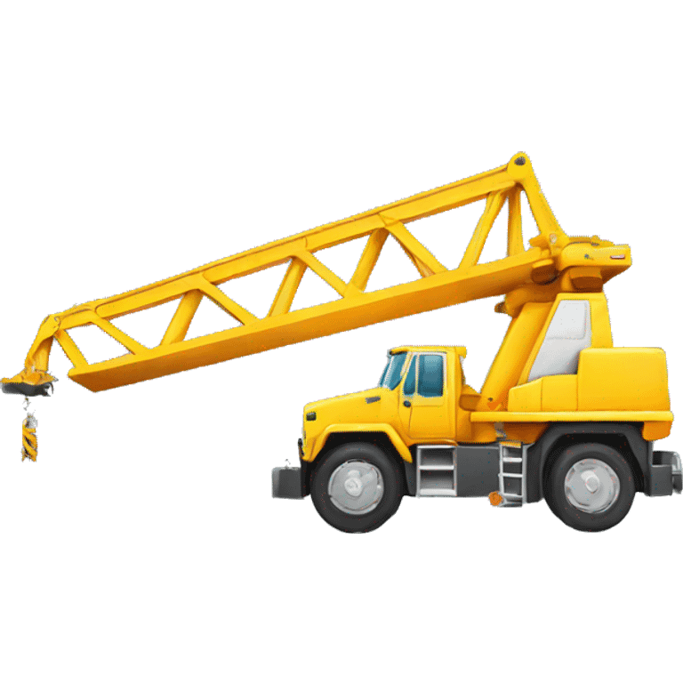 construction crane with a mustache emoji