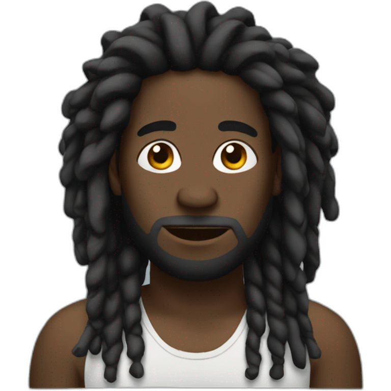 Big black man with dreadlocks emoji