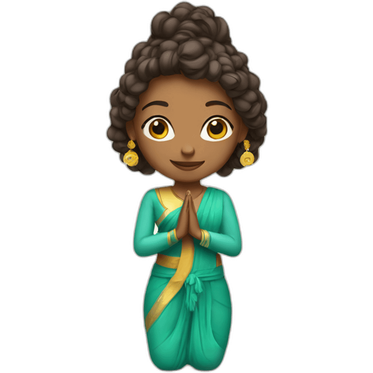 Namaste girl emoji