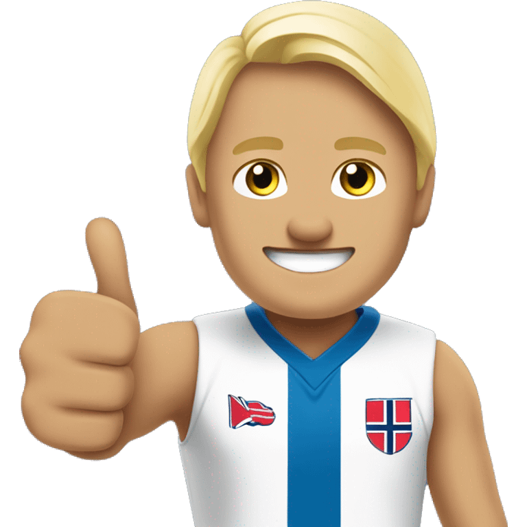 Haaland Norway thumbs up emoji