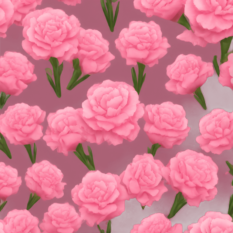 Pink carnation bouquet  emoji