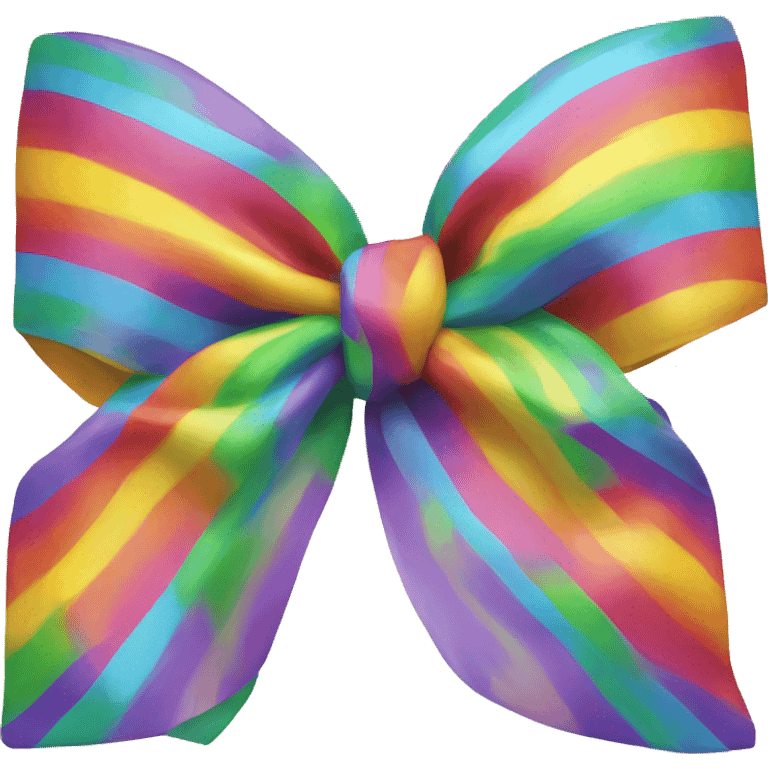 A rainbow bow emoji