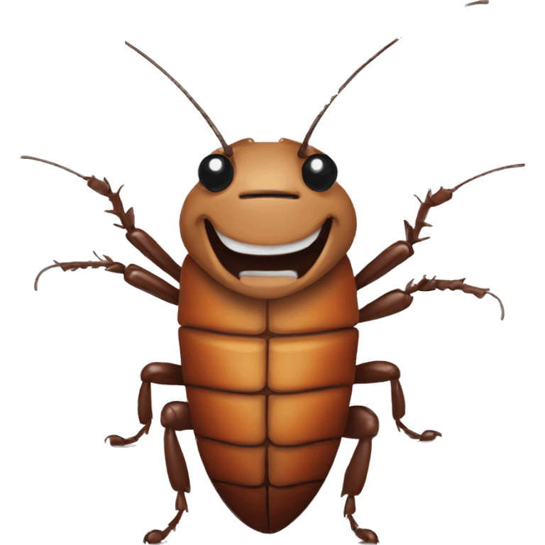 Cockroach smiling emoji