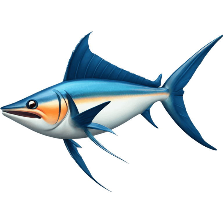 Realistic marlin fish emoji