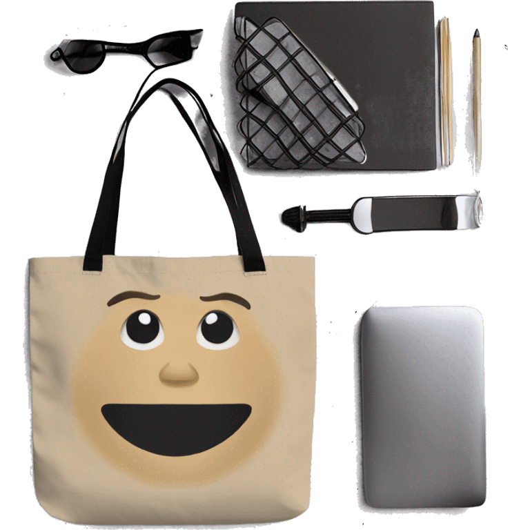 Beige tote bag emoji