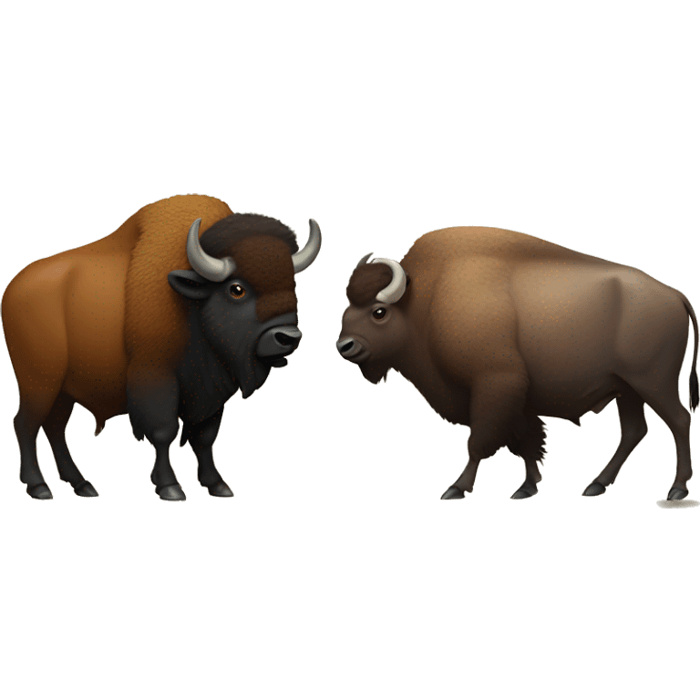 Bison and dodo emoji