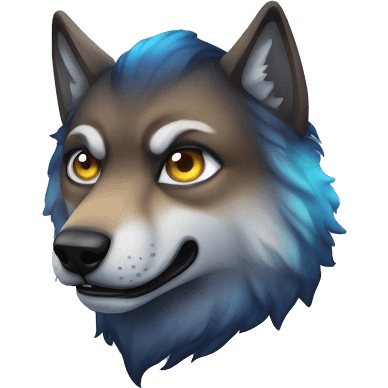 Galaxy space wolf  emoji