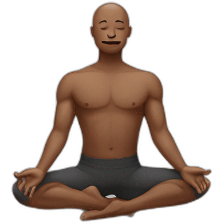 yoga pose man emoji