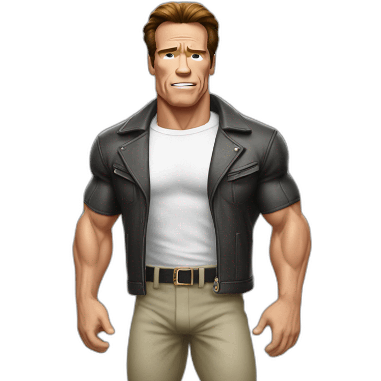 schwarzenegger posing emoji