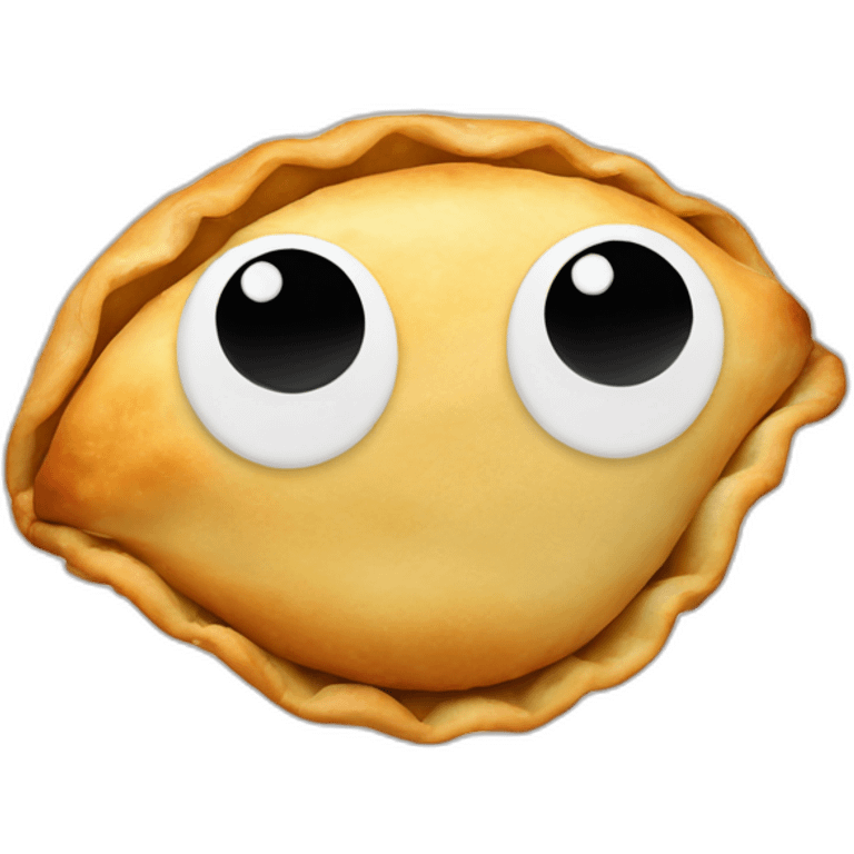 Empanada con ojos manos y pies  emoji