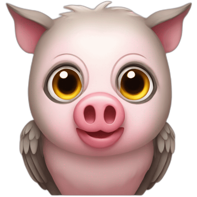 Owl pig emoji