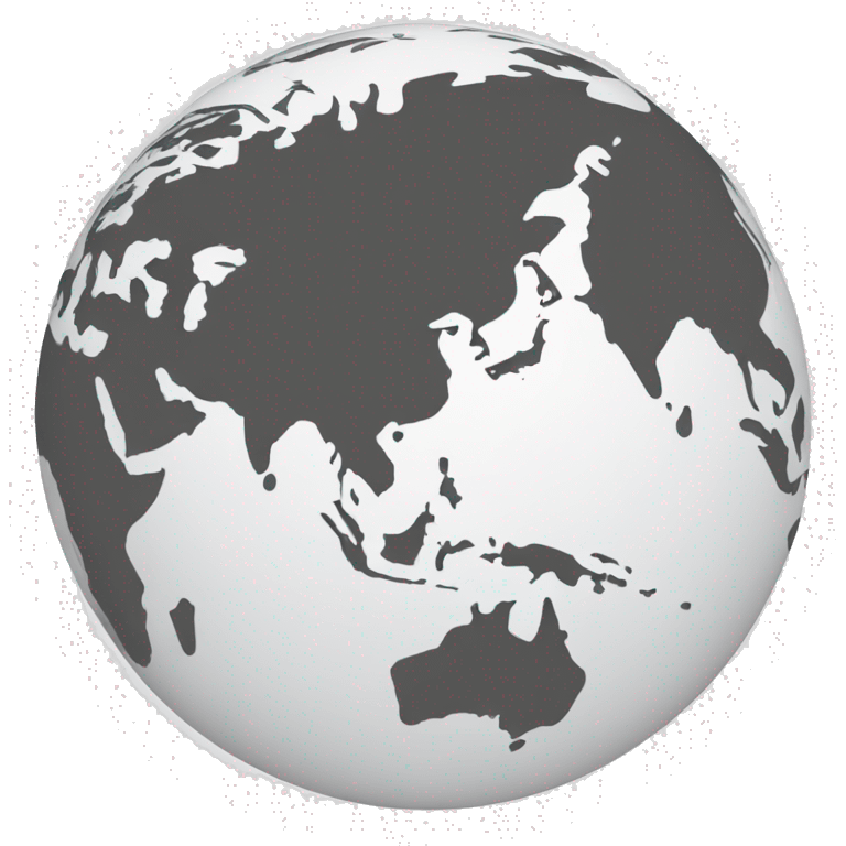 Create an image of a globe with a dotted flight path line from North America to Europe. emoji