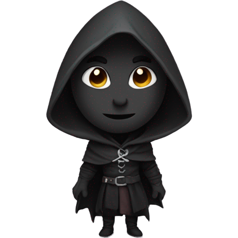 drow with black hood emoji