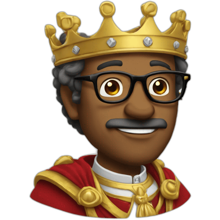 King Lynton with glasses emoji