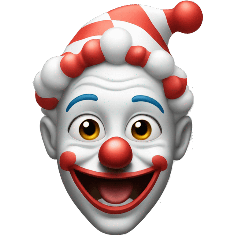 clown and laughing emoji