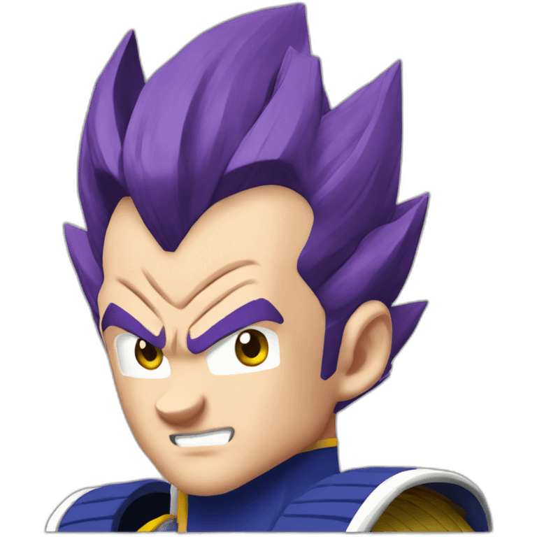 Vegeta purple hair emoji