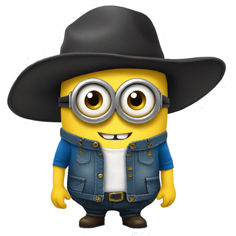 minion in a bggs hat emoji