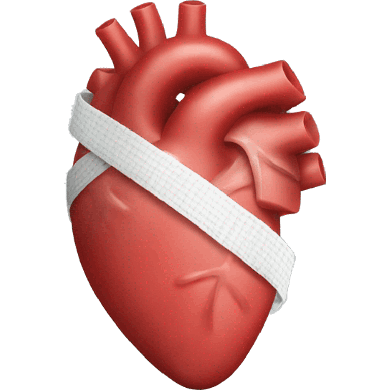  human heart with bandage emoji