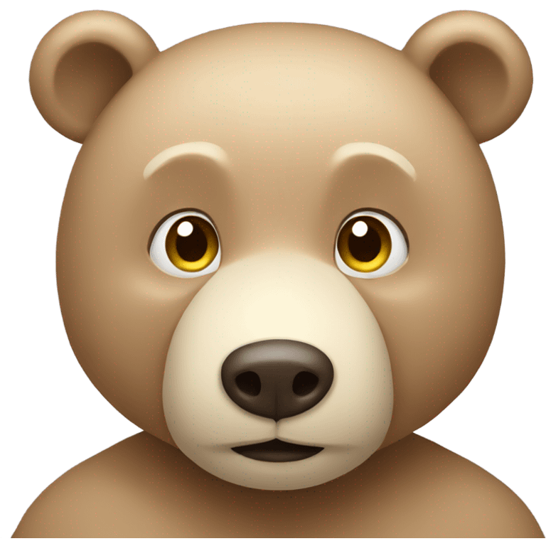 Beige bear emoji