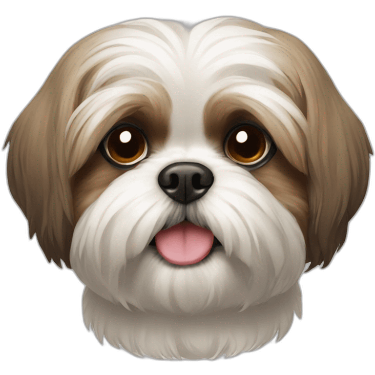 Face of a Shih Tzu dog emoji