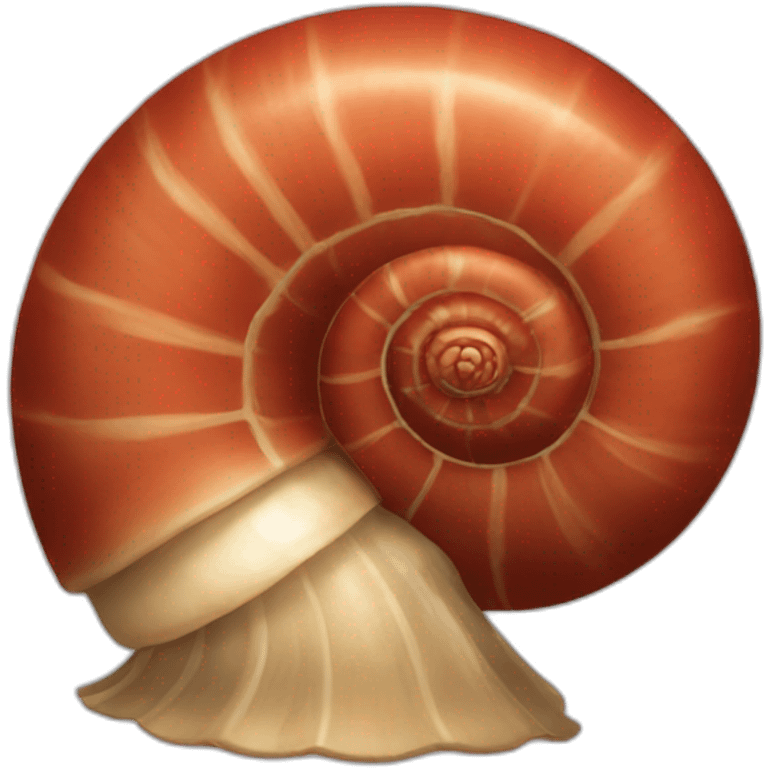 Caracol rojo emoji