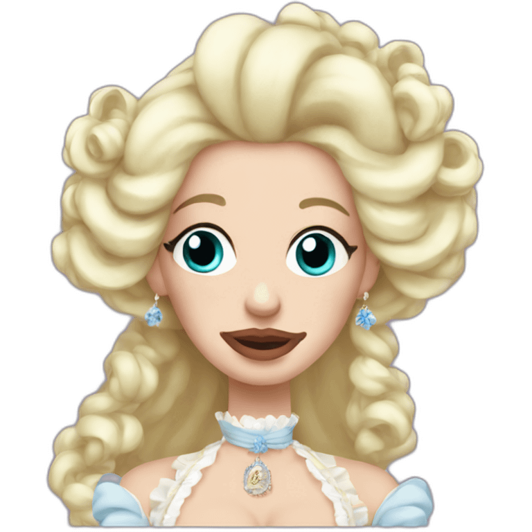 desperately crying Marie Antoinette emoji