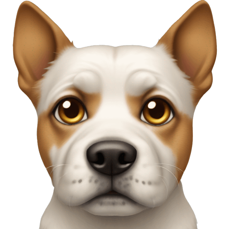 dog with a humans face emoji