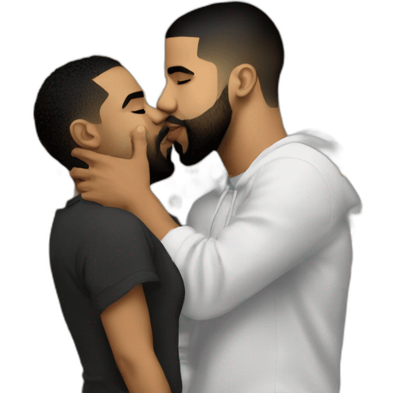 drake-kendrick-kiss emoji