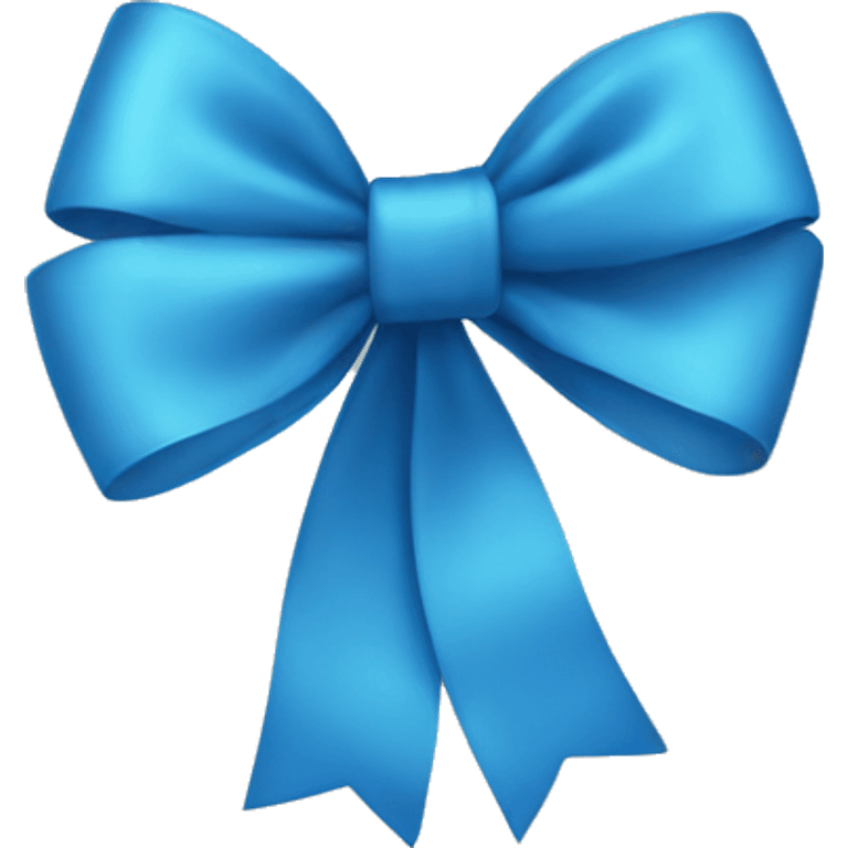 blue bow emoji