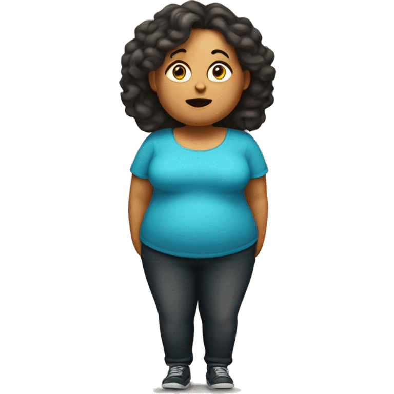 une femme obese emoji