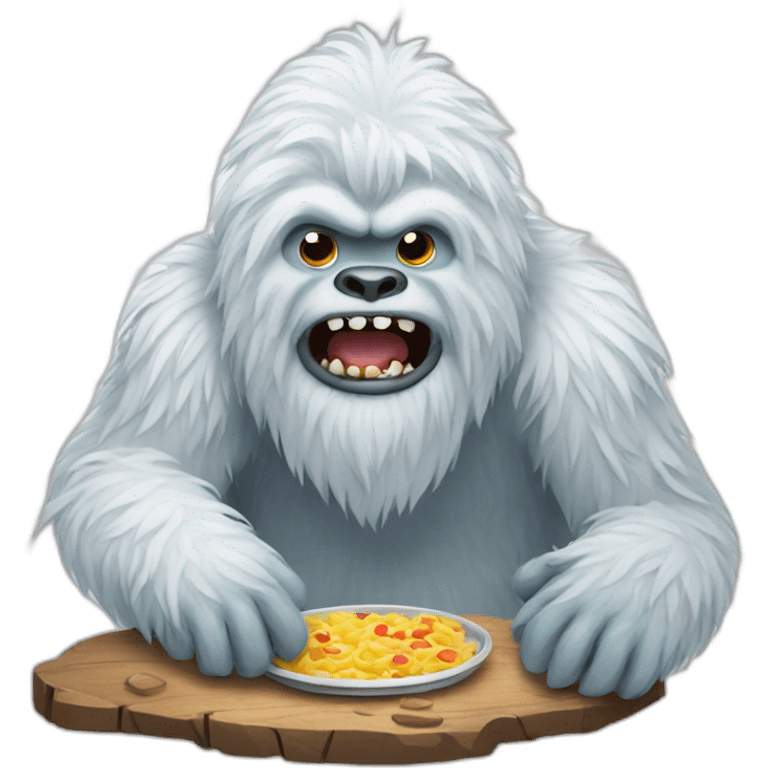 An hungry yeti emoji