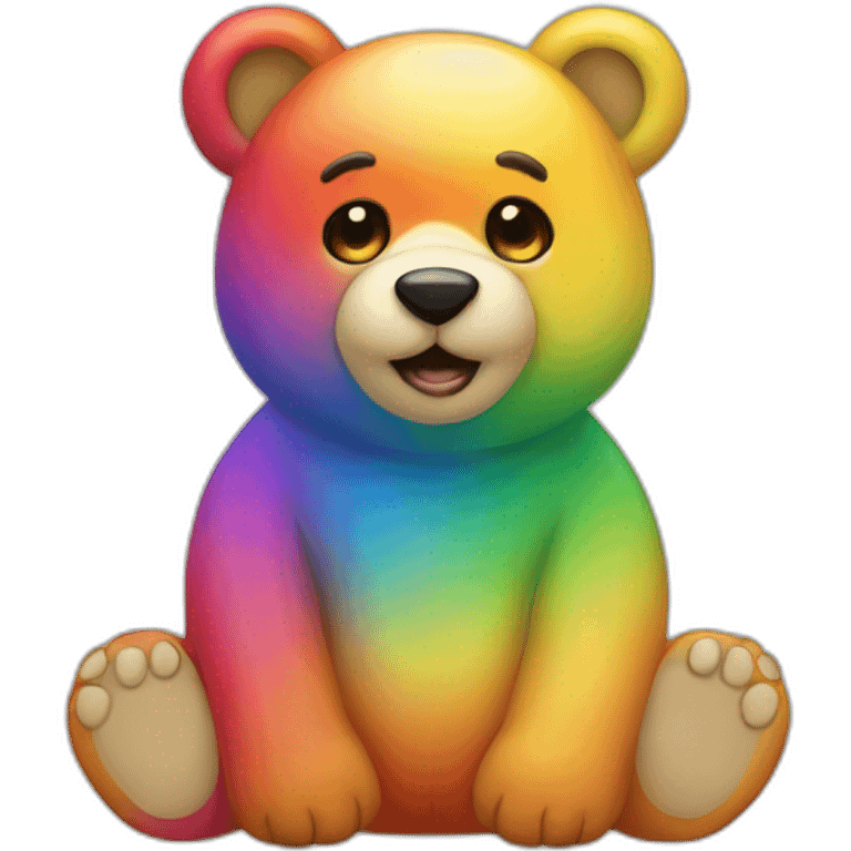 rainbow bear emoji