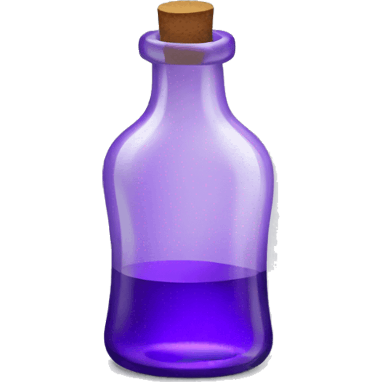 Broken bottle glass purple emoji