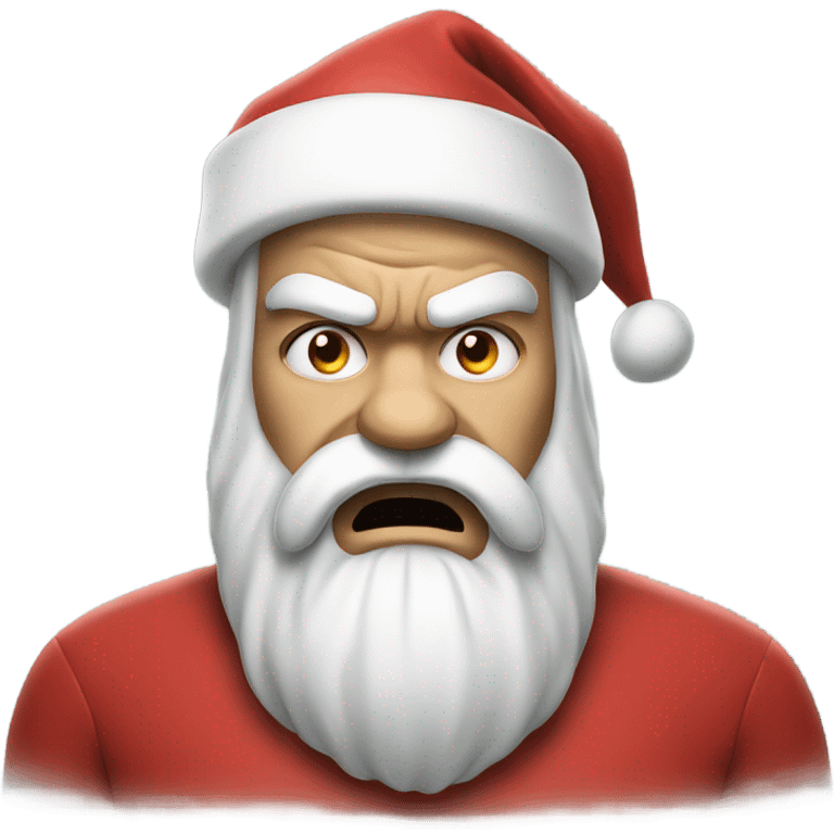 Angry santa  emoji