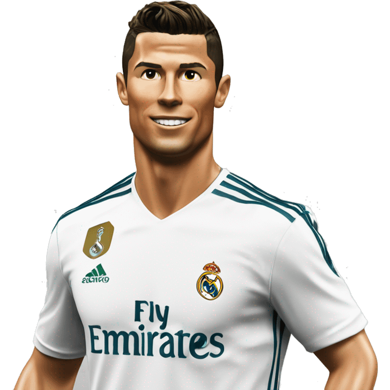 Cristiano Ronaldo camisa do Real Madrid emoji