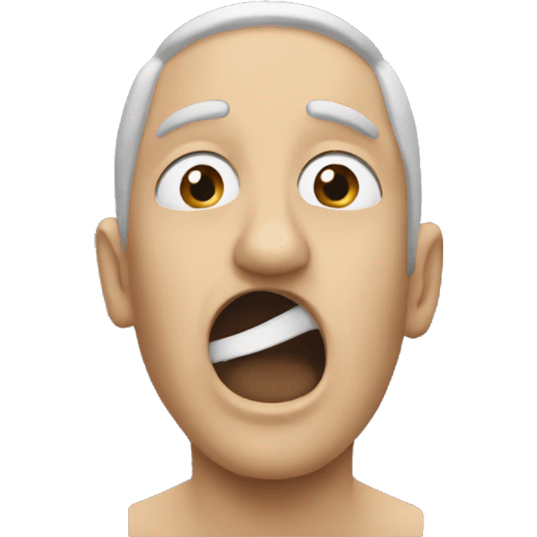 a soar throat emoji