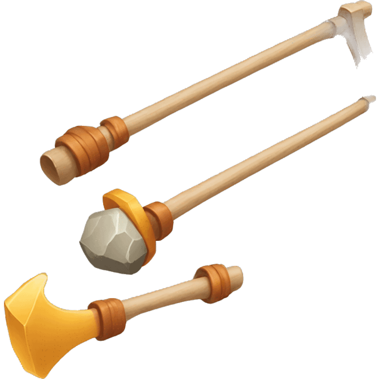 slingshot and stone emoji