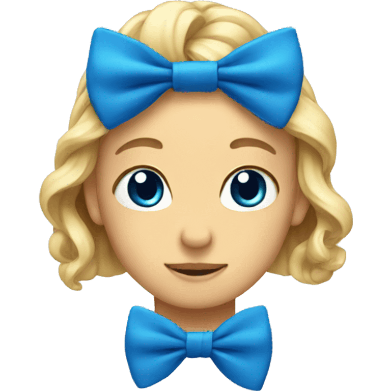 Blue Bow emoji