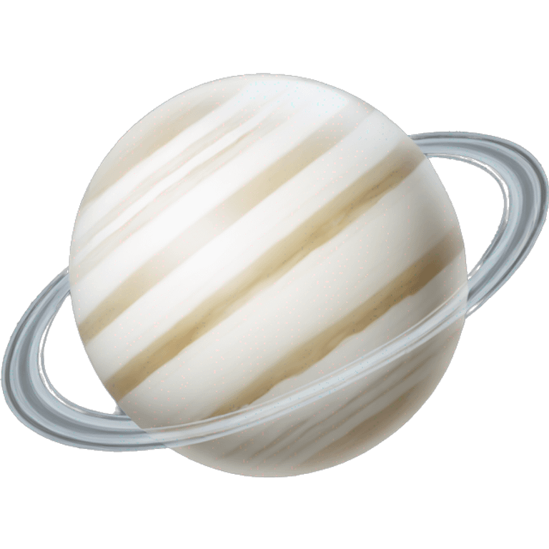 White Saturn emoji