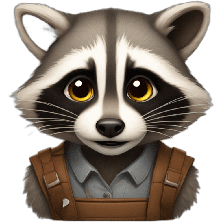 racoon en tesla emoji