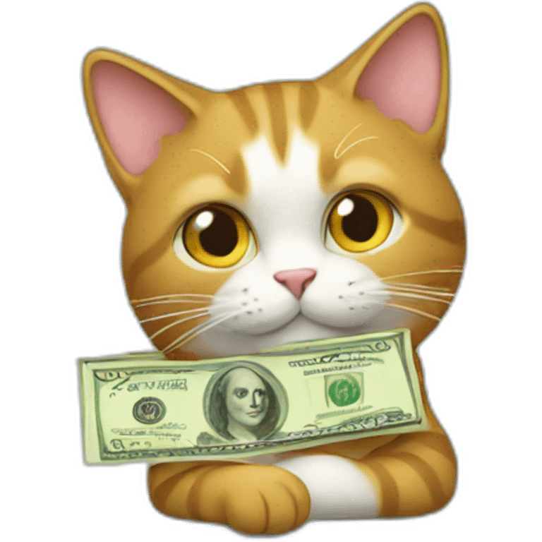 cat with money emoji