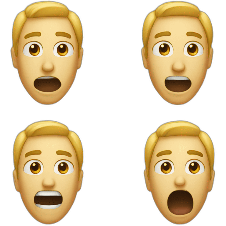 emoji with the mouth closed by a half-open zip emoji